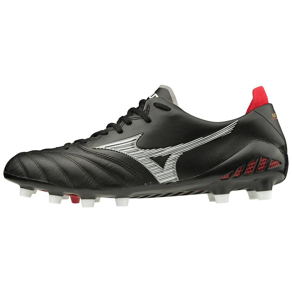 Tacos de Futbol Mizuno Morelia Neo III Made in Japan Para Mujer Negros/Blancos 4810529-NT